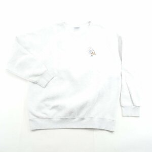 中古 21/22 bsrabbit BBN CREWNECK SNOWGRAY ユニセックスLサイズ スノーボードインナー ビエスラビット