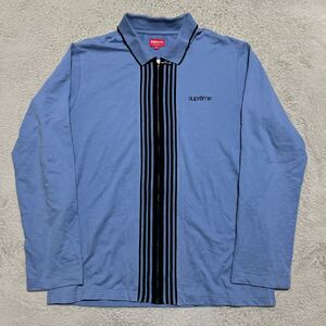 16aw Supreme Vertical Zip Polo ポロ　ロンt XL classic logo シャツ　tシャツ