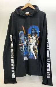 VETEMENTS ヴェトモン STAR WARS Movie Poster スターウォーズ ムービーポスター フーディ パーカー ブラック USW21TR018 ブラック S