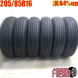 中古タイヤ 205/85R16 117/115L ヨコハマ RY108A サマータイヤ 6本セット エルフ 中古 16インチ