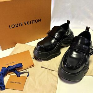 新作◇Louis Vuitton ルイヴィトン アークライト2.0 8 1/2 スニーカー レザー ローファー モノグラム ブラック　メンズ