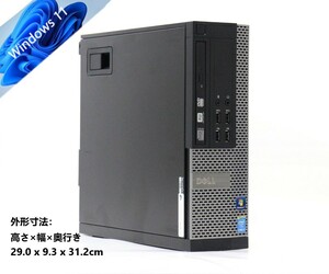 驚速小型 省スペースPC i5-4570 3.6GHz x4/8GB■新SSD240GB+HDD500GB Win11/Office2021Pro/USB3.0/追加 無線■DELL OPTIPLEX 9020 SFF 4B