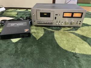 SONY TC-K3 STEREO CASSETTE DECK SONY NP-4000 RECHARGEABLE BATTERY PACK