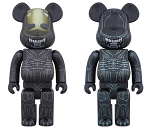 レア! 【 ALIEN & WARRIOR ALIEN 】BE@RBRICK 400% ベアブリック　エイリアン