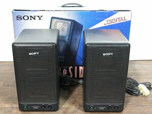 【ト長】SONY ソニー SRS-200 アクティブスピーカーシステム ペア アンプ内蔵 オーディオ機器 音響機器 取扱説明書 箱付き IC686IOE54