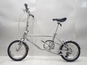 【未走行】 DAHON ダホン D-Zero クロモリフレーム折り畳み自転車 16インチ 7s クローム 配送/来店引取可 ∩ 6EF92-1