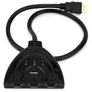 ★送料無料 新品 HDMI 切替器 分配器 セレクター 切り替え ディスプレイ 複数 3入力 1出力 メス→オス アダプター HDMIスイッチャー