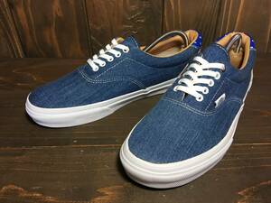 ★VANS バンズ 国内企画 ERA エラ 青×白 デニム 星条旗 カリフォルニア工務店 26.0cm 美品 Used 検 スリッポンオールドスクール SK8