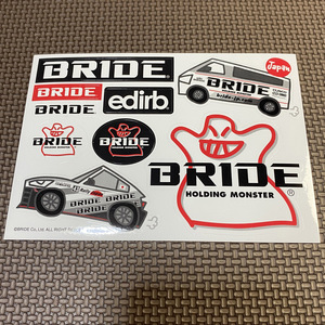 BRIDE　ブリッド　ステッカー セット　edirb バケットシート