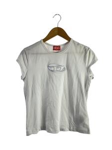 DIESEL◆Tシャツ/L/コットン/WHT/無地/A062680AFAA