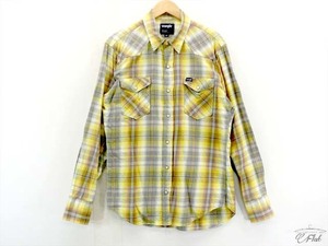 美品 ラングラー Wrangler 長袖チェックウエスタンシャツ　L