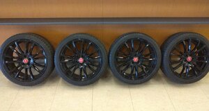 【USED】LEYBAHN ホイール＋ DRAGON SPORT 225/40R18 タイヤ・ホイールセット プリウスPHV等