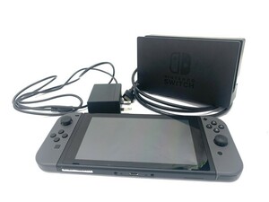 1000円スタート 任天堂switch 本体/switchドック/充電器あり 欠品あり HAC-001(-01) グレー ニンテンドー/ ゲーム機/スイッチ WHO ZZ40002