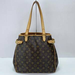 1円 ルイヴィトン Louis Vuitton バニティニョール トートバッグ PVC レザー ブラウン モノグラム YH555