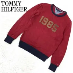 TOMMY HILFIGER ニット ワインレッド S B8530