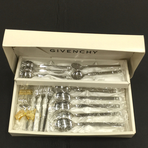 1円 ジバンシー カトラリーセット スプーン フォーク バターナイフ 食器 保存箱付き ブランド小物 GIVENCHY A15349