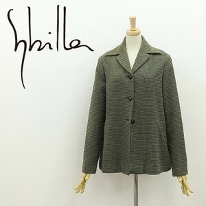 ◆Sybilla シビラ ウール ツイード 3釦 ジャケット M