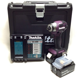 ΘΘ MAKITA マキタ インパクトドライバ 18v 未使用品 付属品完備 3 TD173D TD173DGXAP パープル 未使用に近い