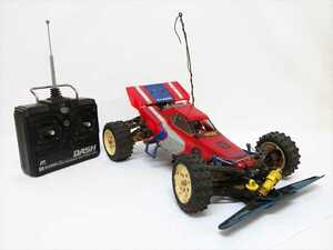 ◆◇タミヤ TAMIYA ラジコン 電動RC C.V.A.SHOCKS BOOMERANG RACING TEAM 4WD バギー 現状品 当時物 リモコン付 ジャンク品◇◆