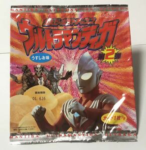 食玩★空袋★パッケージのみ★カルビーポテトチップス　ウルトラマンティガ　うすしお味　赤　ティガ　カルビー　第2弾