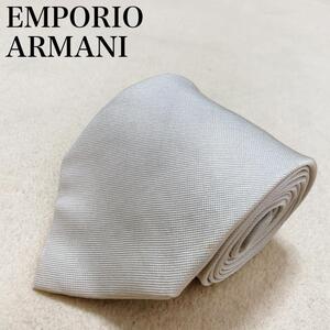 EMPORIO ARMANI エンポリオアルマーニ ネクタイ イタリア製 シルク 高級感 ソリッドタイ メンズ ゴージャス ブランド ワンポイントロゴ T38