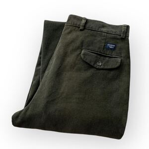 DOCKERS ツータック コーデュロイトラウザー オリーブ W36 スラックス パンツ ビンテージ オールド ドッカーズ Levi