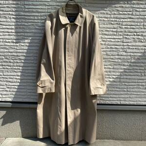 80s vintage Burberry coat バーバリー イングランド製 ステンカラーコート XL ヴィンテージ