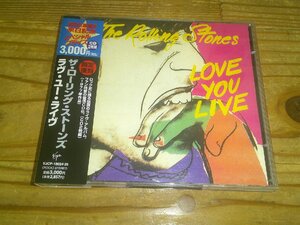 CD：THE ROLLING STONES LOVE YOU LIVE ラヴ・ユー・ライヴ ザ・ローリング・ストーンズ：帯付：2枚組