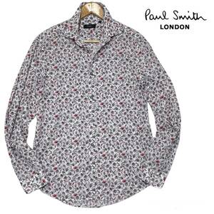 ★極美品 Paul Smith LONDON ポールスミス 日本製 花柄 長袖シャツ Lサイズ★