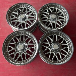 深リム　3ピース　Stich MR2 シュティッヒ HOT STUFF ホットスタッフ 17×8J+35 PCD114.3-4/5穴　ハブ径約73mm. アルミホイール4本