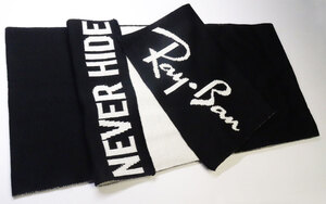 ■■　Ray-Ban・レイバン/未使用品/ NEVER HIDE・自分自身に忠実に/scarf・ストール/muffler・マフラー/made in Italy・イタリア製　■■