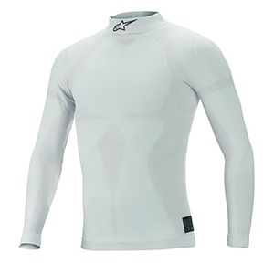 alpinestars(アルパインスターズ) アンダーウェア ZX EVO V2 LONG SLEEVE TOP (M/Lサイズ) 201 WHITE GRAY [FIA8856-2018公認]