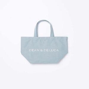 新品　未使用品　DEAN &DELUCA ＜ホリデー限定色＞チャリティートートバッグ　スノーブルー Sサイズ ロゴシルバーラメ