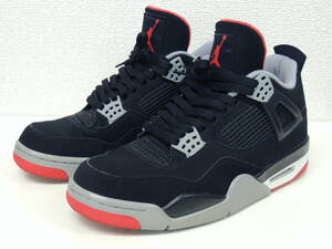 ★ 27.5cm ナイキ NIKE Air Jordan 4 Retro Bred 2019 308497-060 US 9.5 エアジョーダン４ブレッド ブラック レッド シカゴ ブルズ　