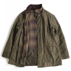 イングランド製 Barbour バブアー BEADNELL ビードネル オイルドジャケット オリーブ 18(XL-XXL)