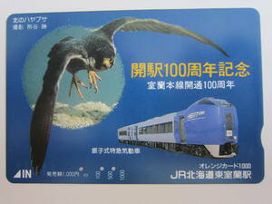 ＪＲ北海道オレンジカード使用済み　開駅100周年記念