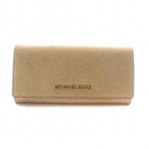 マイケルコース MICHAEL KORS 長財布 二つ折り レザー ロゴ ゴールド金具 ゴールド色 35H6MYAE7M /XZ ■GY17 レディース