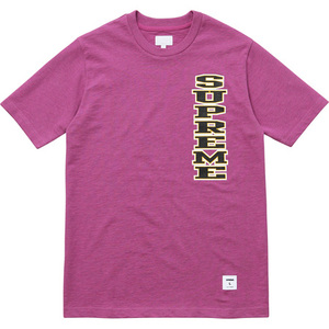 即決 supreme Vertical Logo Tee magenta xl