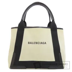 BALENCIAGA バレンシアガ 339933 ネイビーカバス ハンドバッグ キャンバス レディース