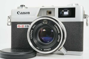 良品 Canon Canonet QL17 G-Ⅲ G3 40mm f1.7 レンジファインダー コンパクトフィルムカメラ 821442