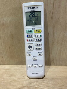 【１２－６４】DAIKIN　ダイキン　エアコン　リモコン　ARC478A30　赤外線確認OK　中古品