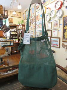 ★ダルトン　Cotton half mesh bag Sサイズ GREEN コットンハーフメッシュバッグ★