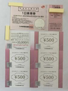 ★★★JR九州　鉄道株主優待券1枚　JR九州高速船1枚　JR九州グループ株主優待券5枚　送料無料★★★