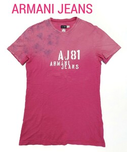 【美品】ARMANI JEANS(アルマーニジーンズ)メンズTシャツ M