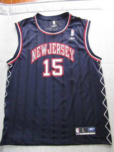 NBA　NETS　CARTER #15　ビンス・カーター　Reebok　リーボック製　ニュージャージー・ネッツ　ユニフォーム　タンクトップ　ゲームシャツ