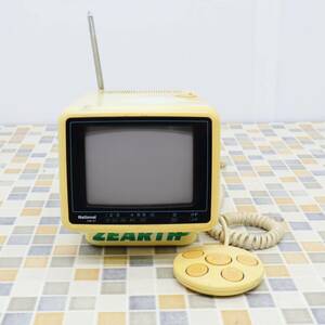 △82年製 レトロ 希少｜ポータブル アナログTV 昭和57年｜National TH6-X7 ｜ JUNK 欠品部品あり■O4115