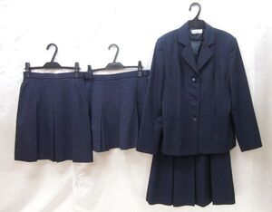 bw_5441k 4点セット マイクロミニスカート入り♪ 神奈川県 高校 冬服 ブレザー制服 上下セット 冬用スカート2枚+夏用スカート 女子制服