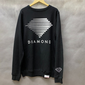 USA正規品 【M】 Diamond Supply ダイヤモンドサプライ Westwindロゴ クルーネック スウェット トレーナー 黒 ブラック ピスタグ付き