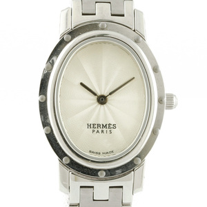 エルメス HERMES クリッパーオーバル 腕時計 SS CO1.210 レディース 中古 限界値下げ祭3-OF