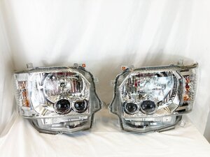 中古 ハイエース LED ヘッドライト ヘッドランプ 純正 左右セット 200系 レジアスエース トヨタ TOYOTA / 名古屋発11-187△